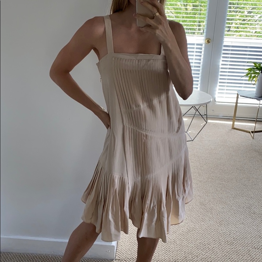 Tibi tiered pleated dress